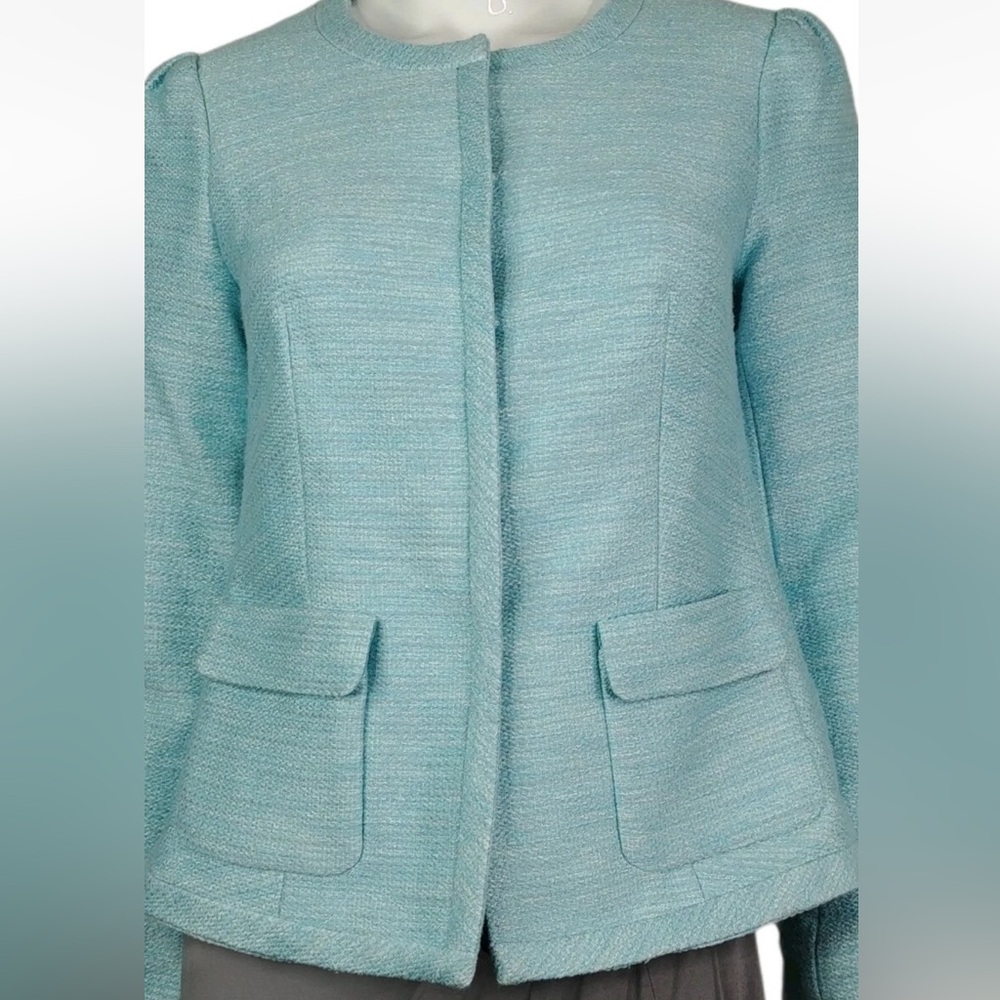 Talbots Women's AQUA Blue Blazer retail $179usd BNWT